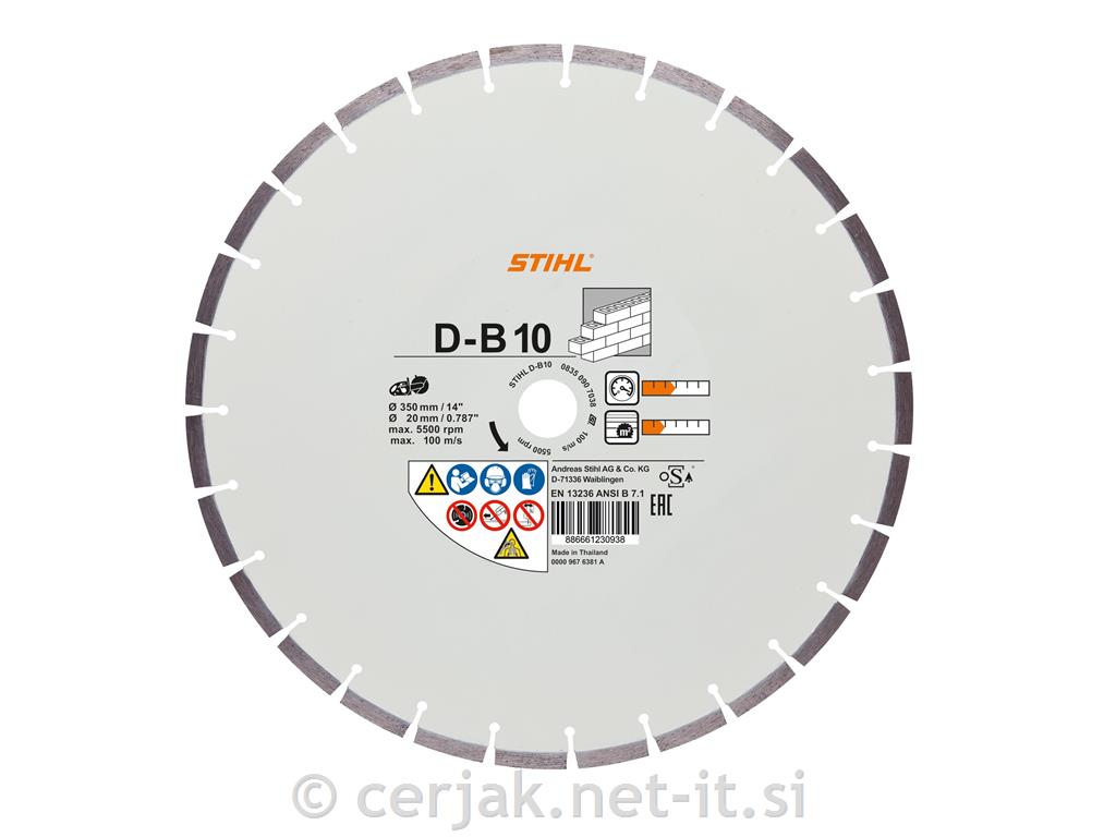 Diamantna plošča B10, beton (TSA 230) STIHL