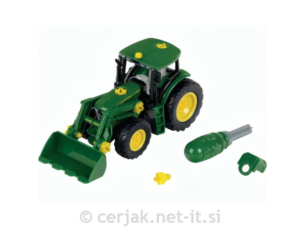 Traktor John Deere z nakladalcem in utežjo