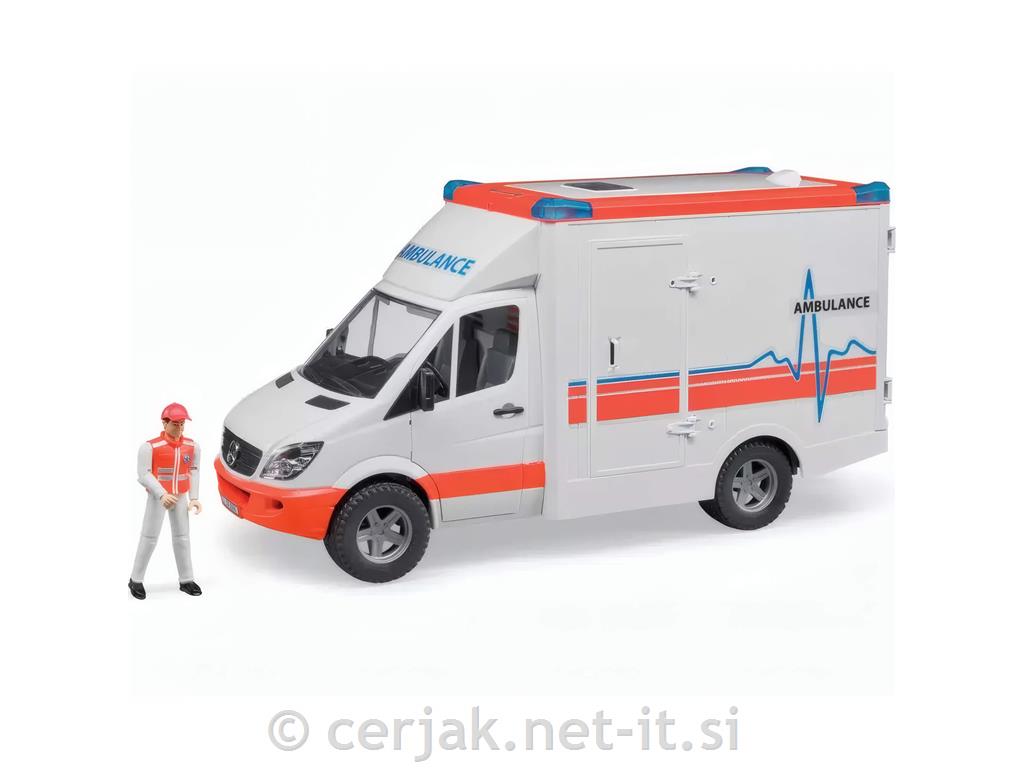 Reševalno vozilo kombi Mercedes Benz z voznikom