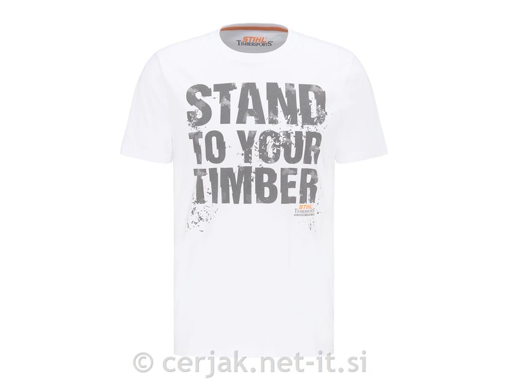 Moška majica "STAND TO YOUR TIMBER" BELA STIHL