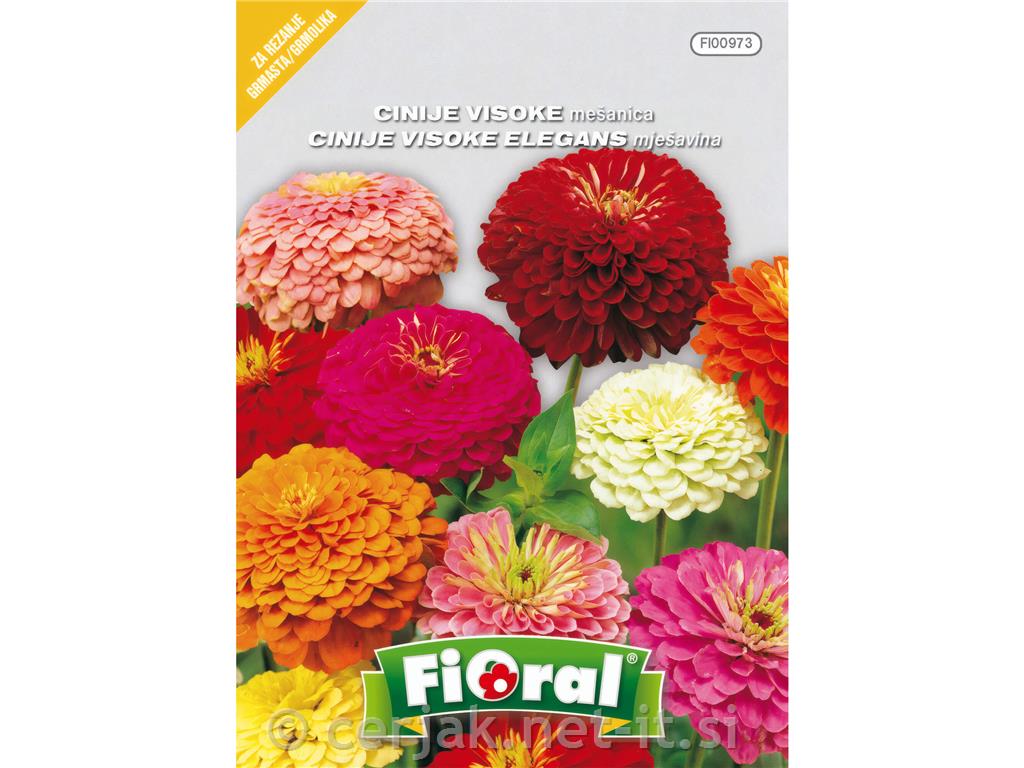 Cinije visoke mešanica (Zinnia elegans), 1 g