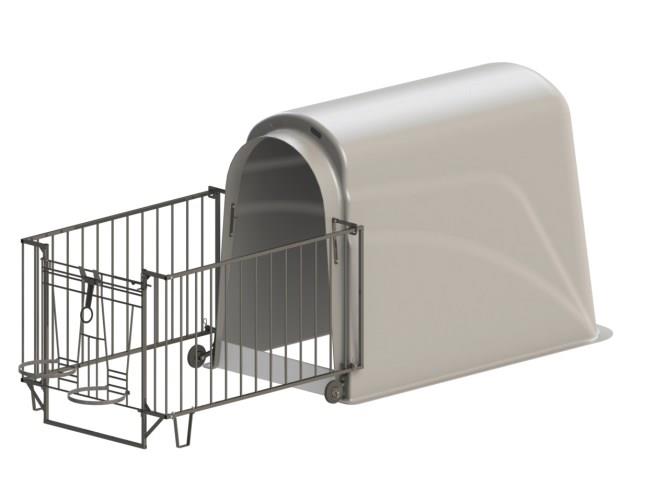 Staja CalfHouse Premium Plus z ograjo v lažji izvedbi