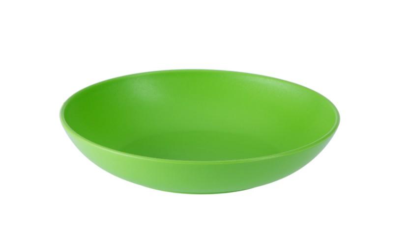 PVC zelen globok krožnik 18,3 cm