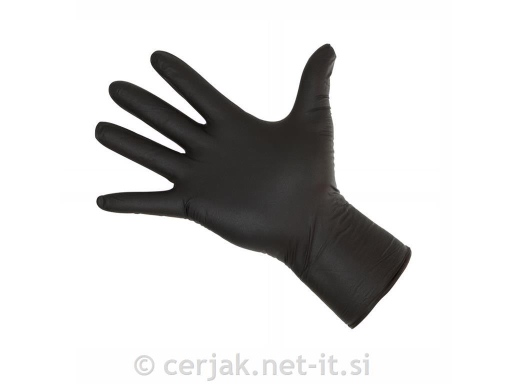Rokavice Nitril črne, 100kos