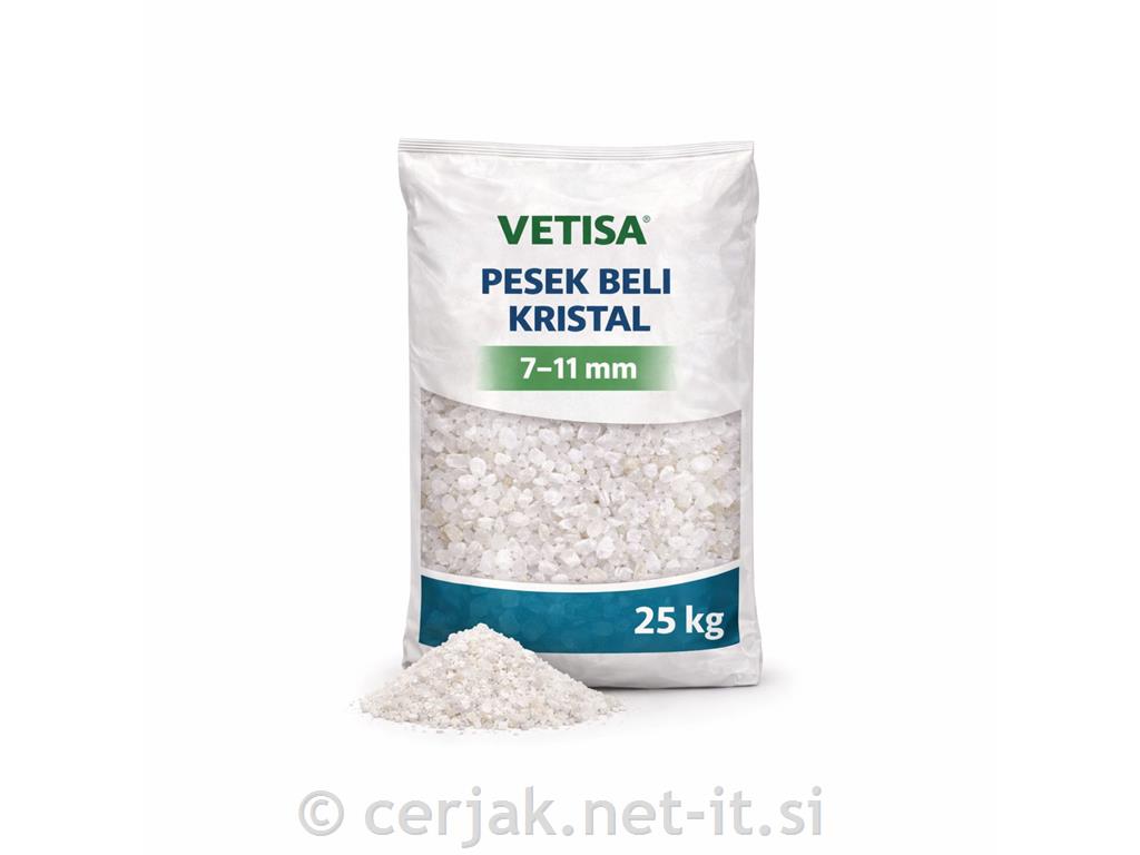 Kamen okrasni beli prodnik 7-15mm, 25 kg