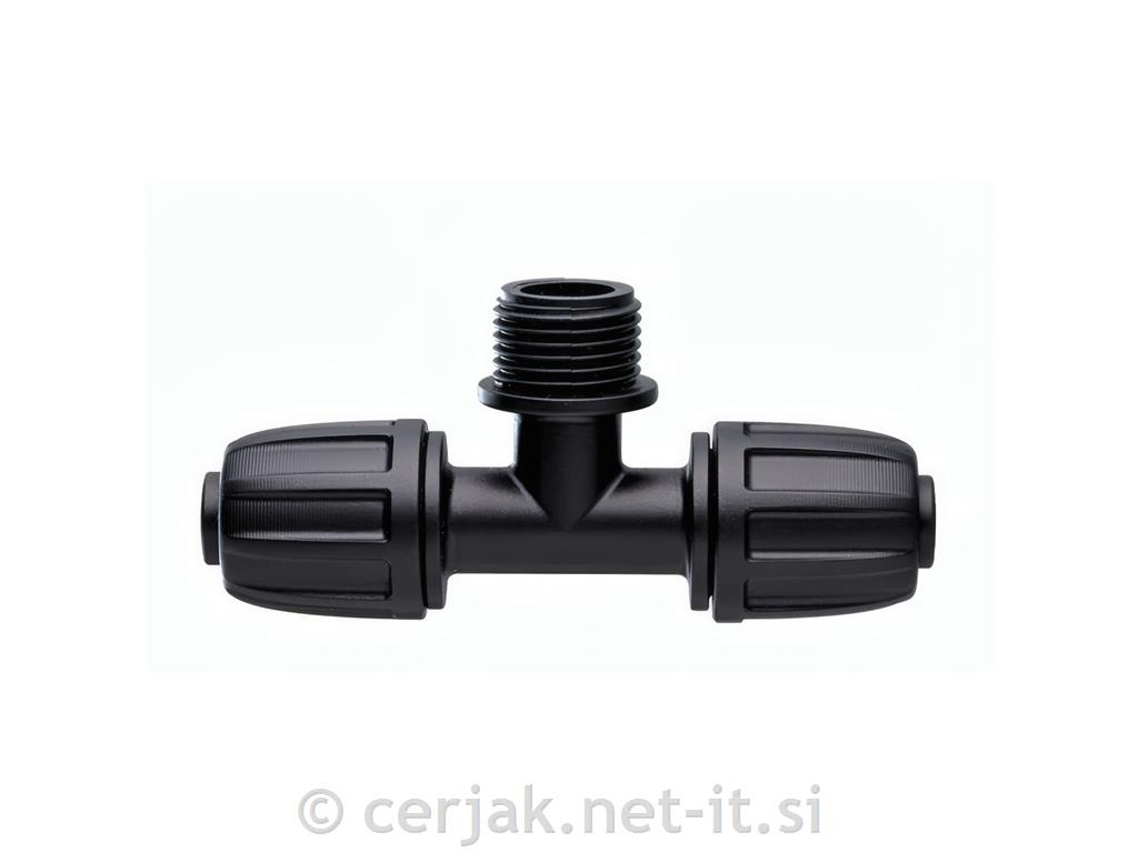 Spojnik navojni 3-smerni 1/2", Claber