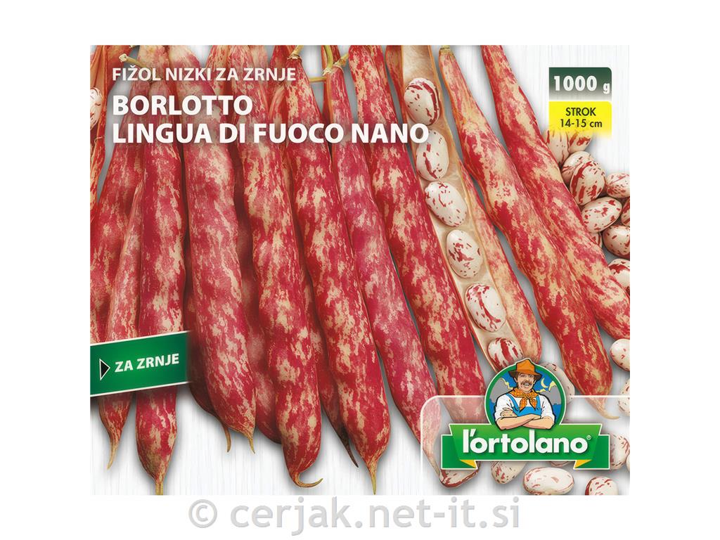 Fižol nizki za zrnje Borlotto 1 kg