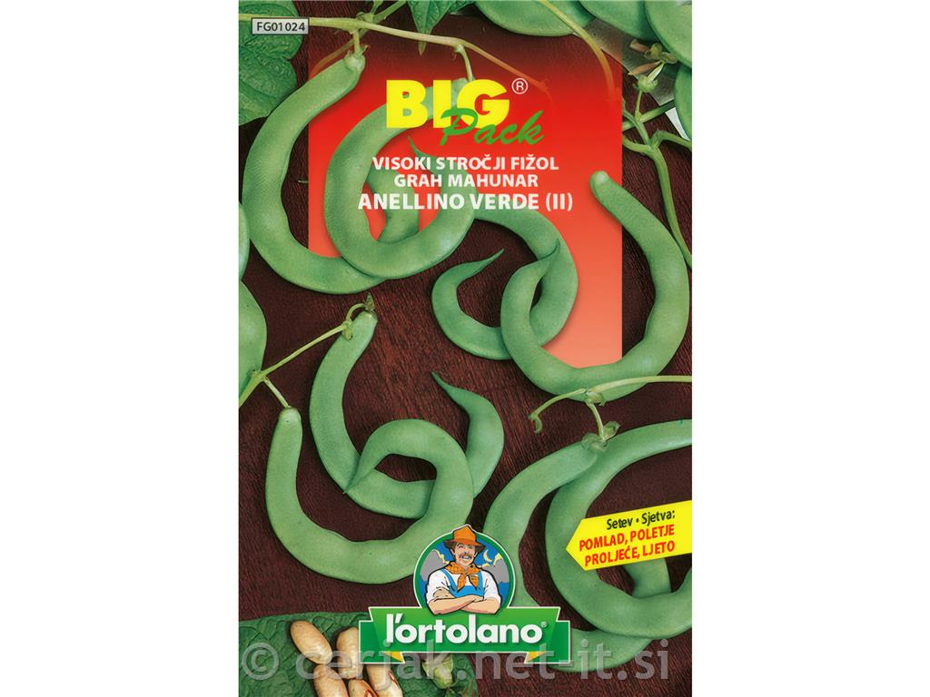 Fižol visok Anellino verde 2 70G