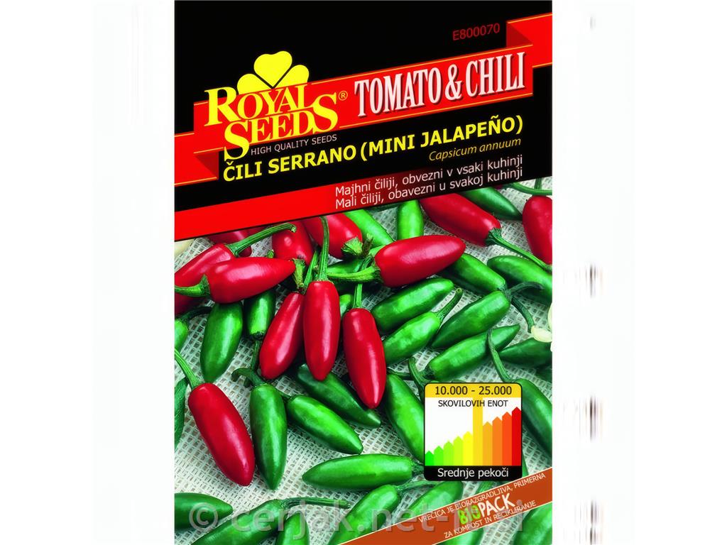 Čili Serrano (Mini Jalapeno)