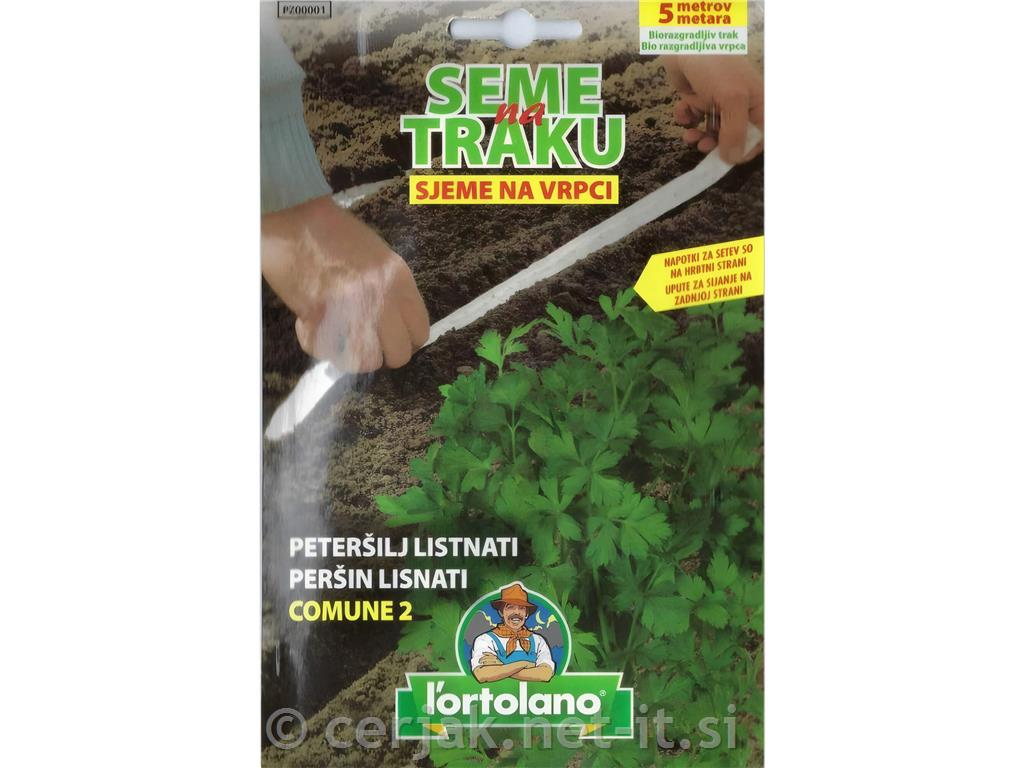 Peteršilj listni Comune, seme na traku