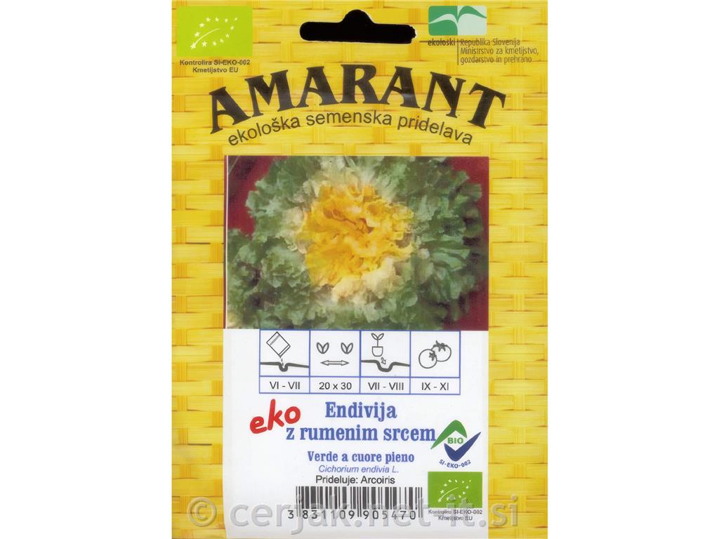 Endivija ECO z rumenim srcem, Verde a cuore pieno