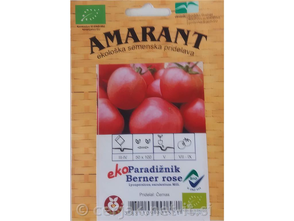 Paradižnik Berner rose EKO 1g