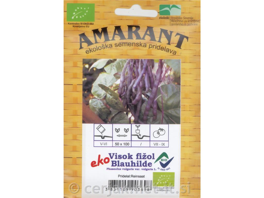 Fižol Blauhilde visok EKO 20g