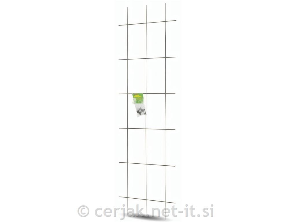 Opora - kovinska mreža, 72x145 cm, zelena