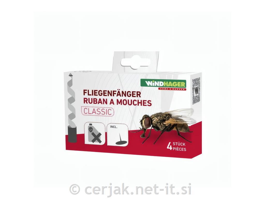 Windhager Muholovec- naravno lepilo, 4 kosi