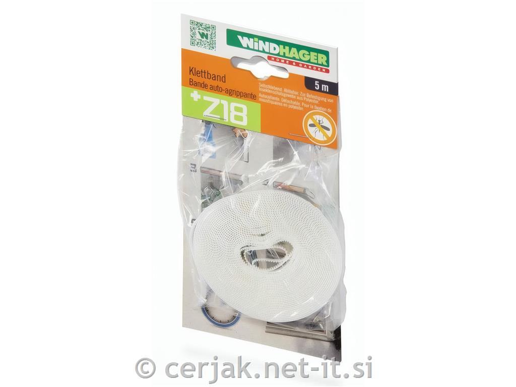 Windhager Trak za pritrditev komarnika, 5m, bela