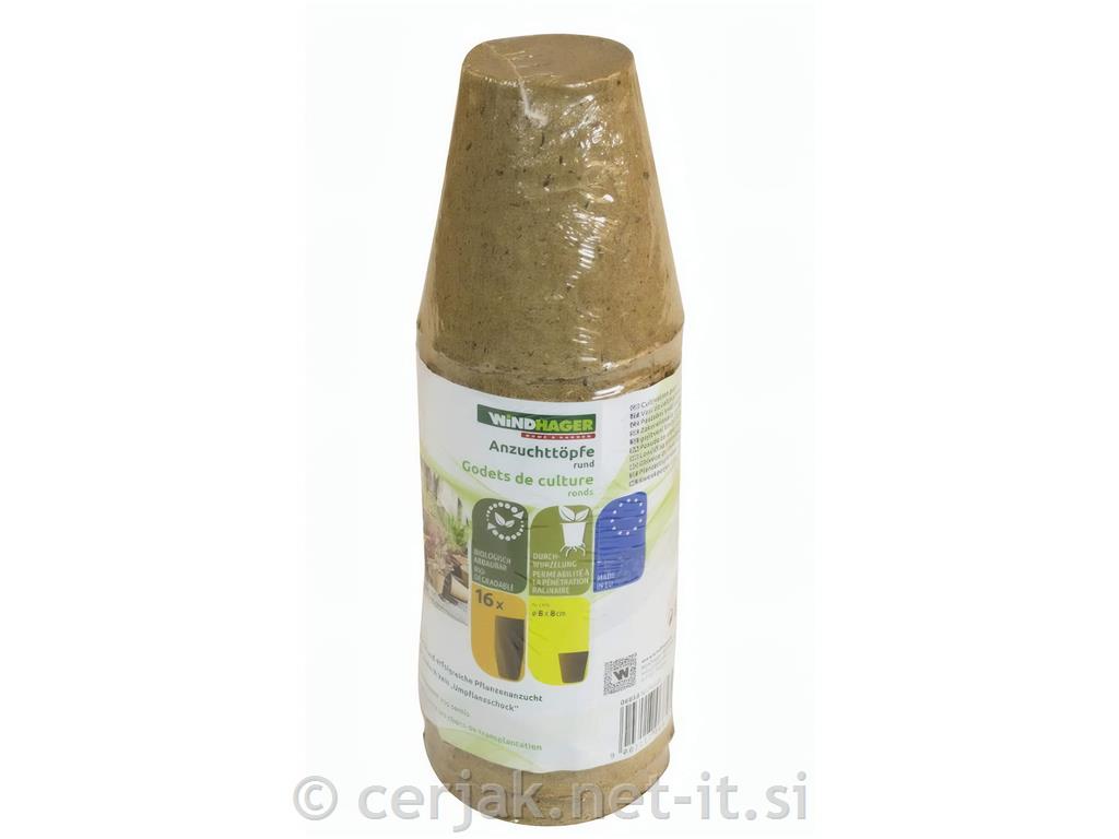 Šotni lončki 6 cm, okrogli, 24 kosov