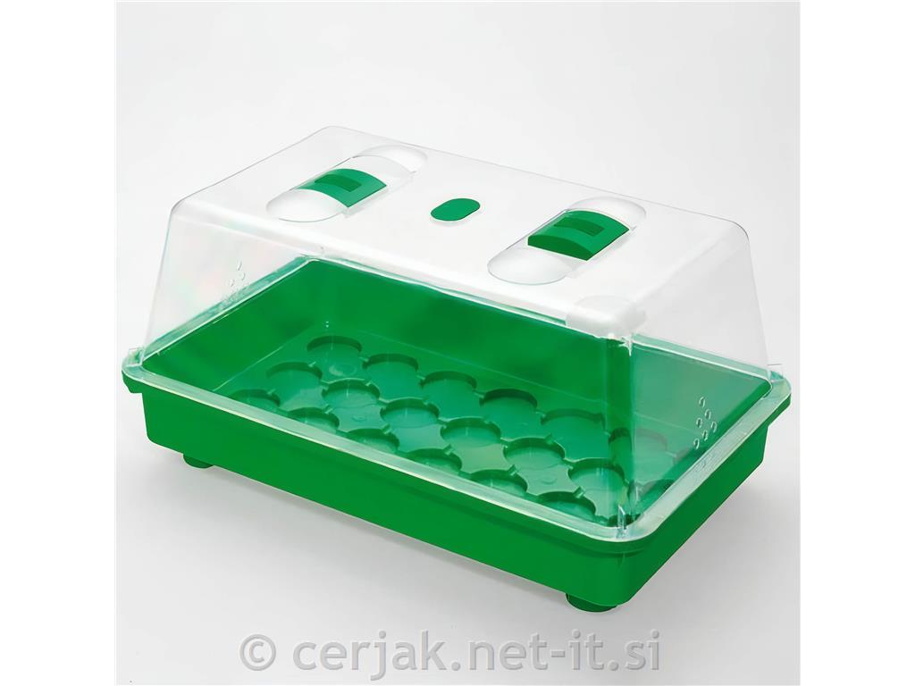 Sobni rastlinjak s pokrovom 38x24x6 cm