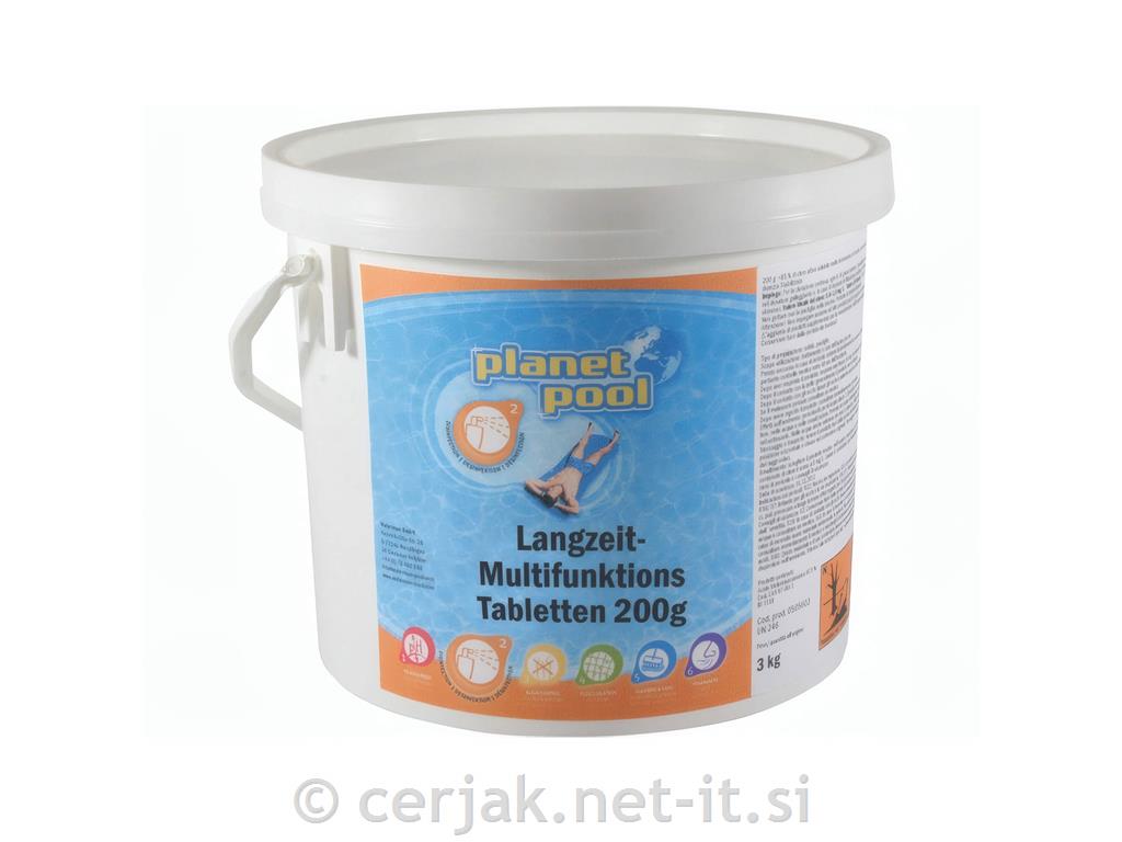 Multitab 3kg/200g-klorove tablete z algicidom in flokulantom
