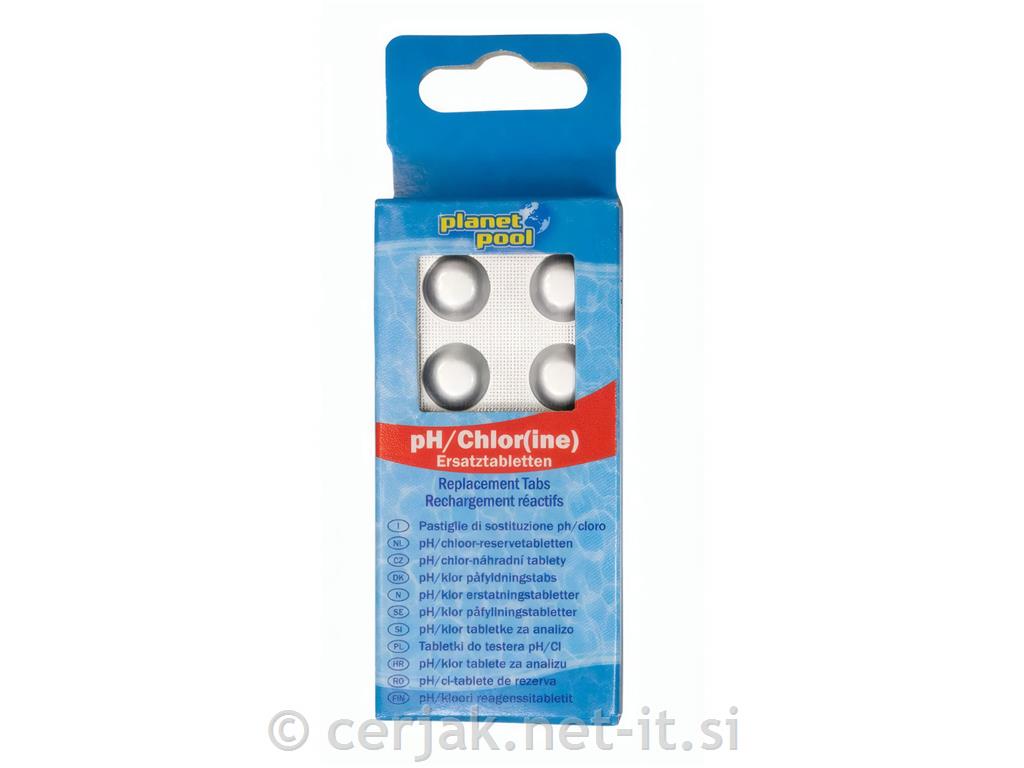 Rezervni set za analizo vode pH/klor 2×30 tablet
