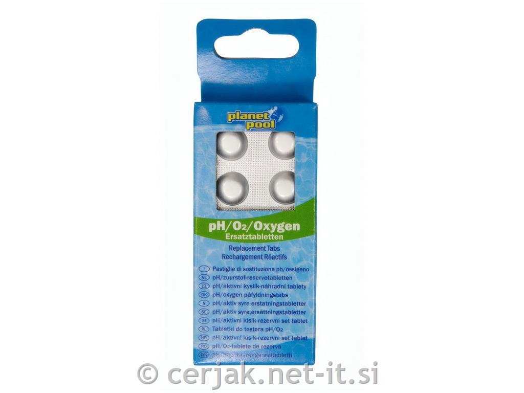 Rezervni set za analizo vode pH/kisik 2x30 tablet