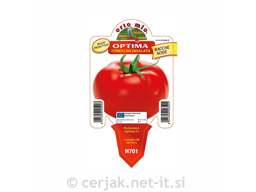 Paradižnik okrogli solatni Optima F1