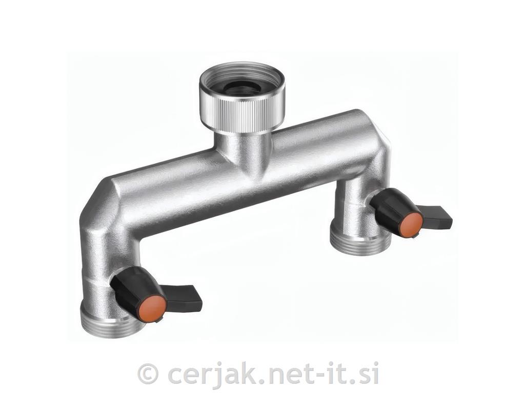 Dvojni priključek za vodo (9601) METAL-JET Claber