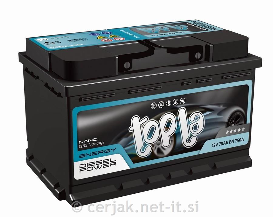 Akumulator DIESEL POWER 12V 80AH TOPLA