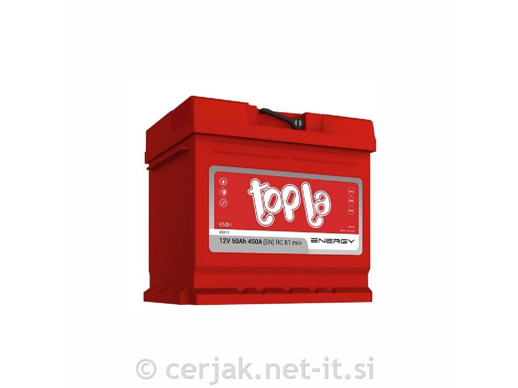 Akumulator 50Ah EN450A L1 B12 SLI TOP (+ desno) TOPLA