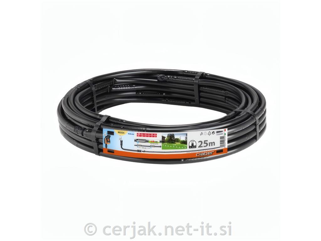 Cev kapljična 1/2" - 25 m, samonastavljiva, 2,1 l/h, Claber