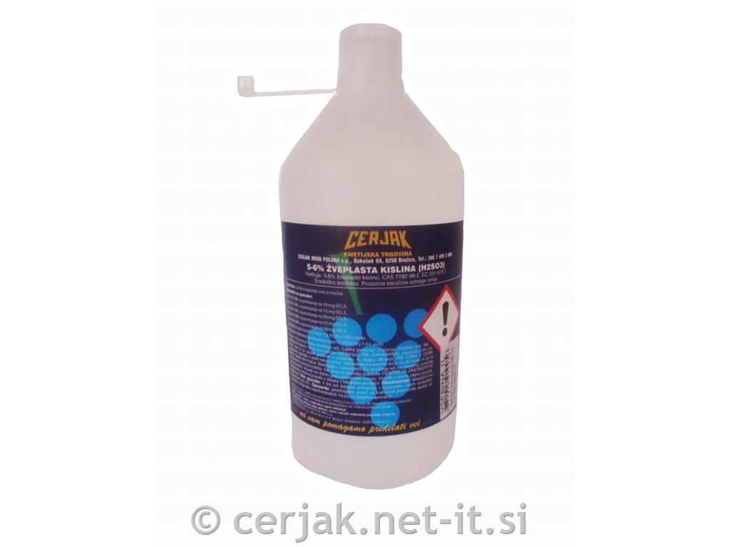 5-6% žveplasta kislina (H2SO3) 1L
