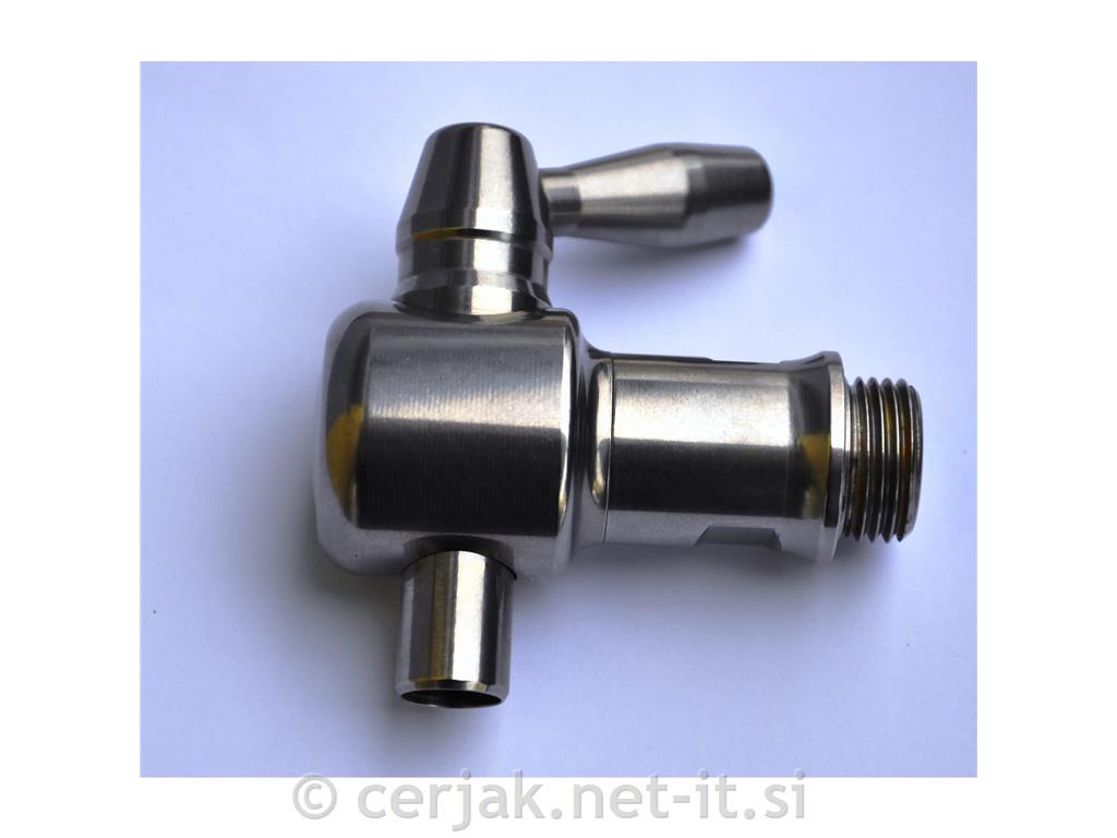 Inox kroglična pipa 1/2 L 75