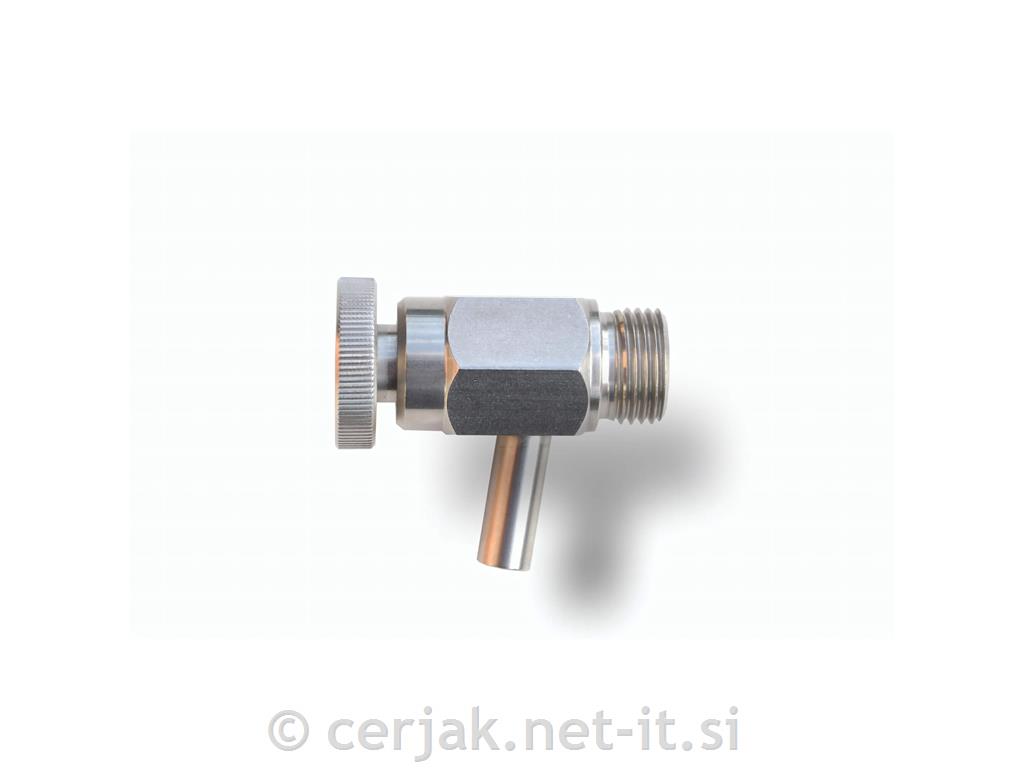 Inox degustacijska pipa 3/8 L 55