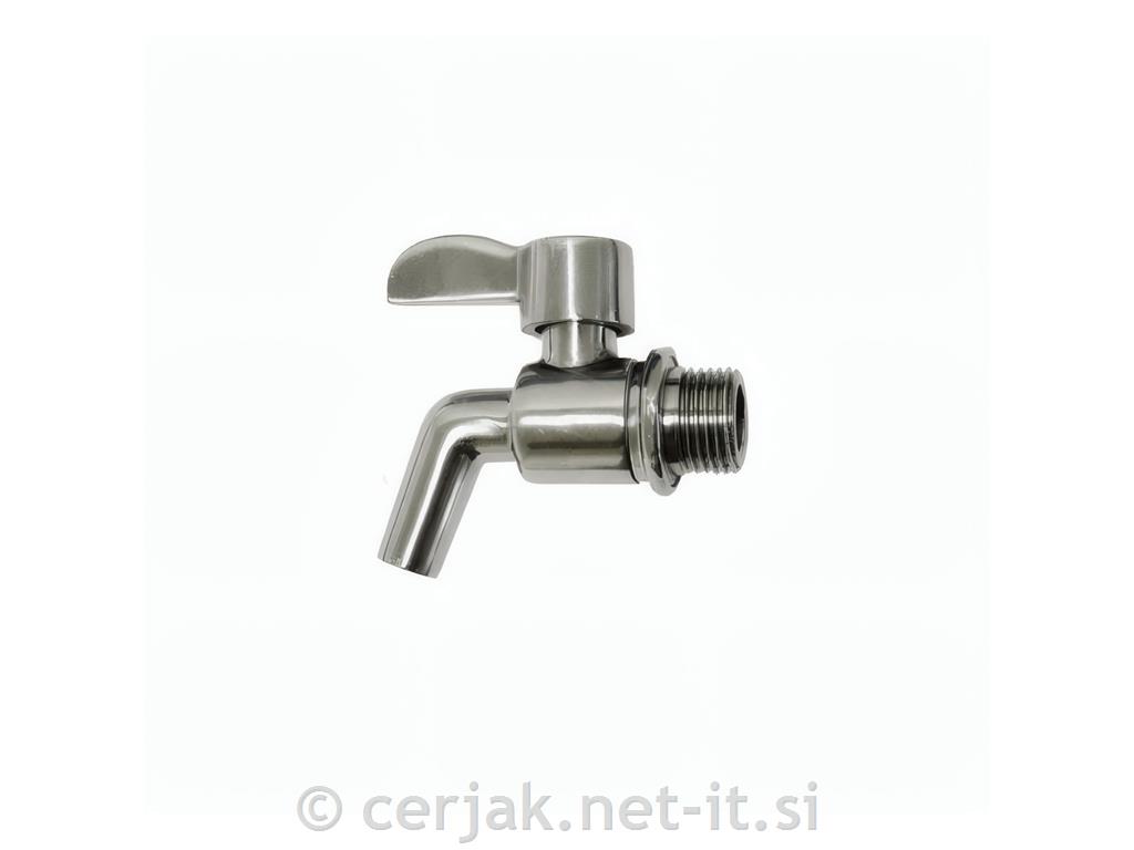 Pipa inox kroglična 3/8"