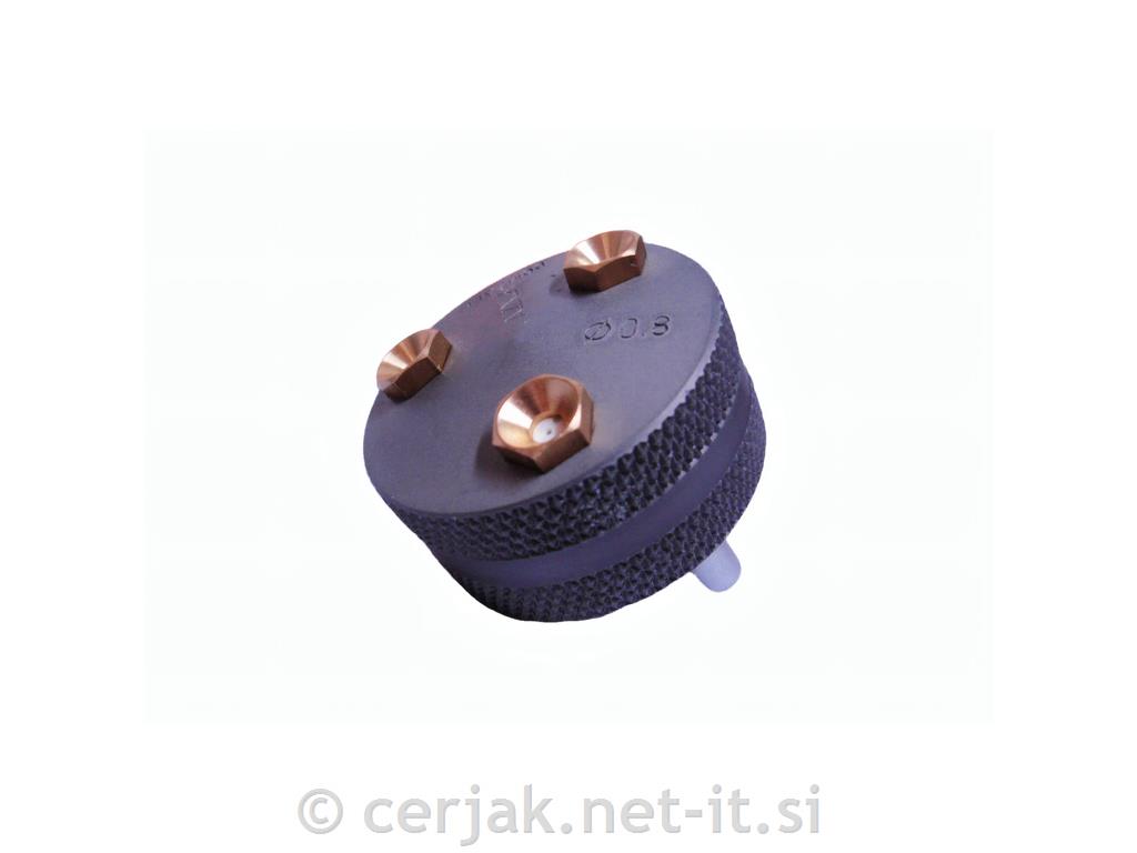 Trojna šoba 3/š keramična 0.8 mm