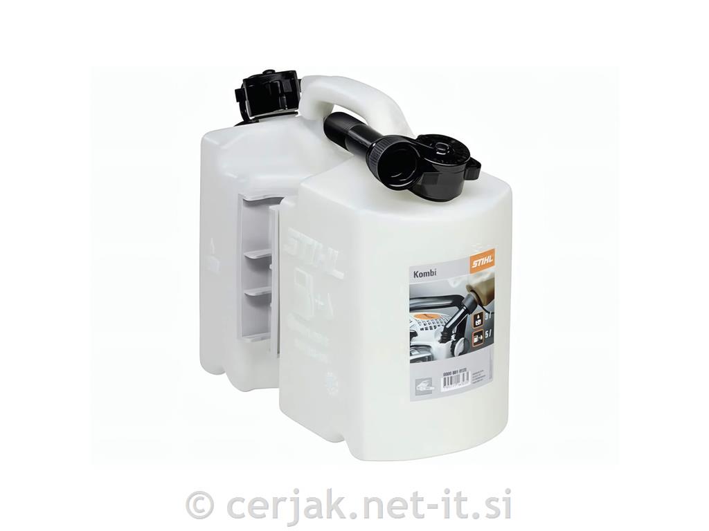 Kombinirana posoda za gorivo, profesionalna 5L+3L, prozorna
