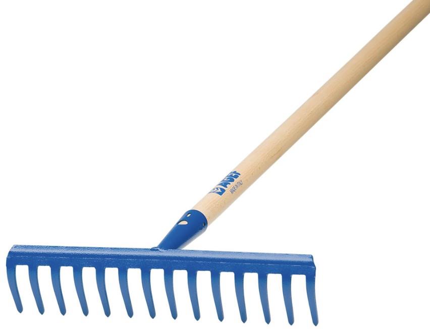 Grablje 16 zob na ročaju 140 cm