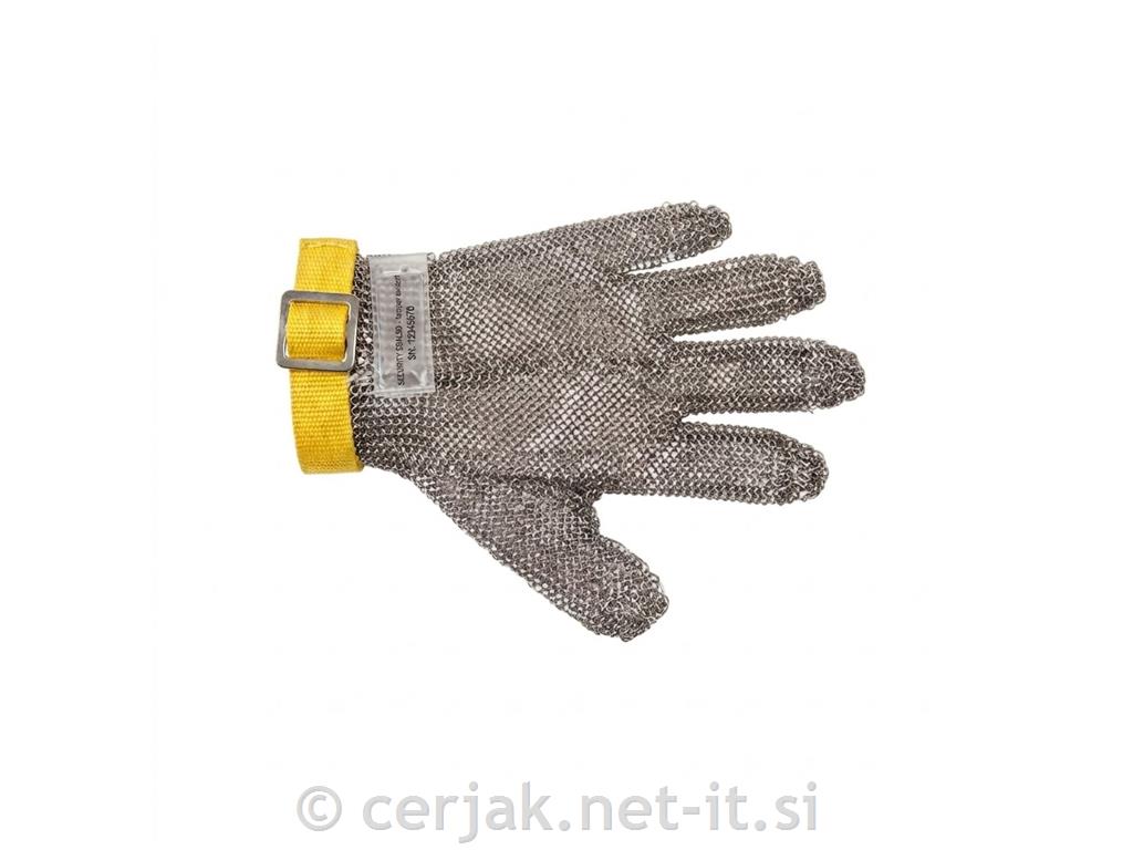 Rokavice iz nerjavečega jekla oranžne L-XL