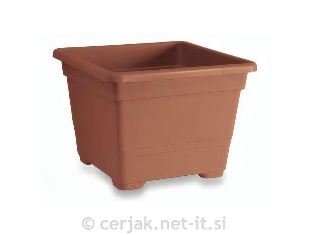 Kvadratni PVC cvetlični lonec 38×38