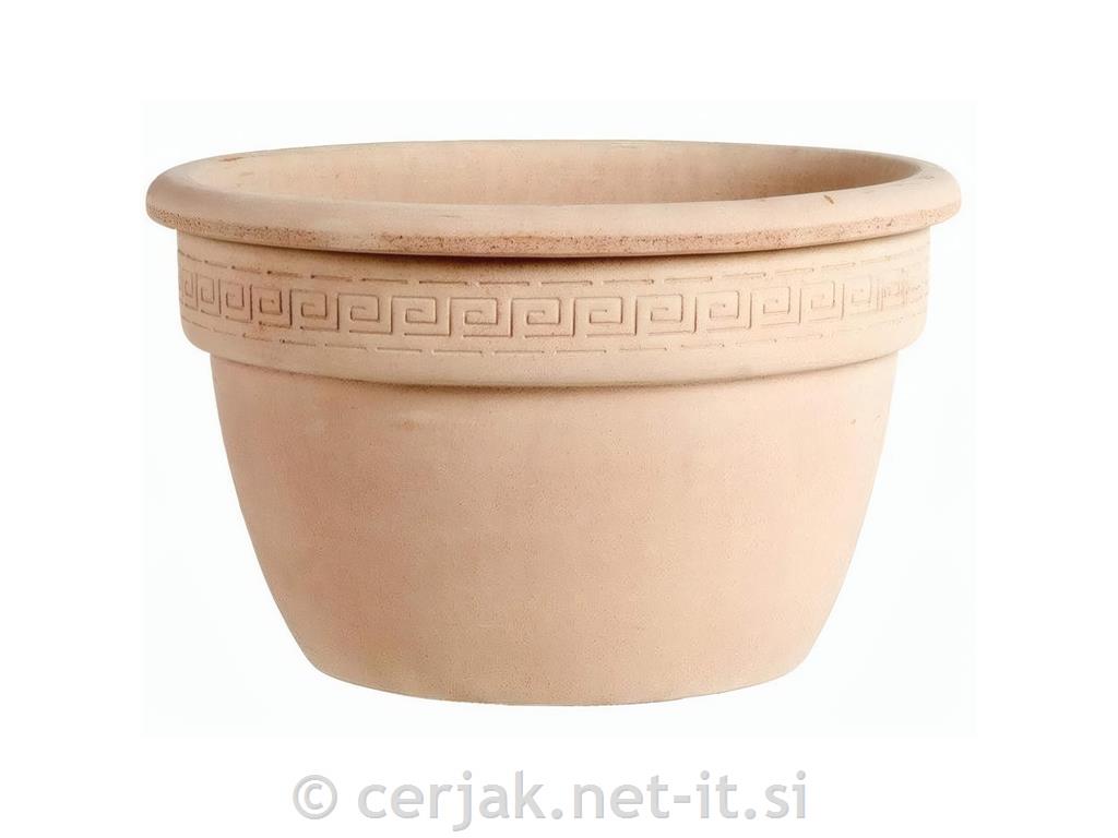 Glinen cvetlični lonec Arena Campanella 27 cm