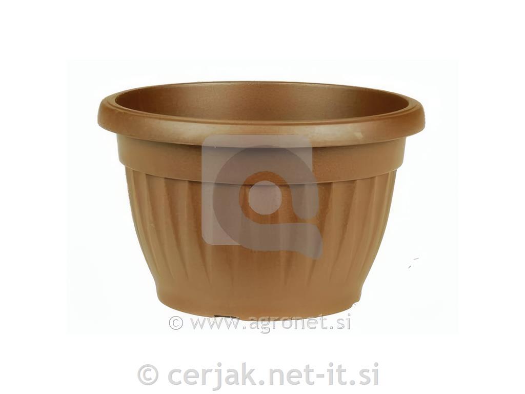 Lonec cvetlični PVC 45 - mediteran rjava