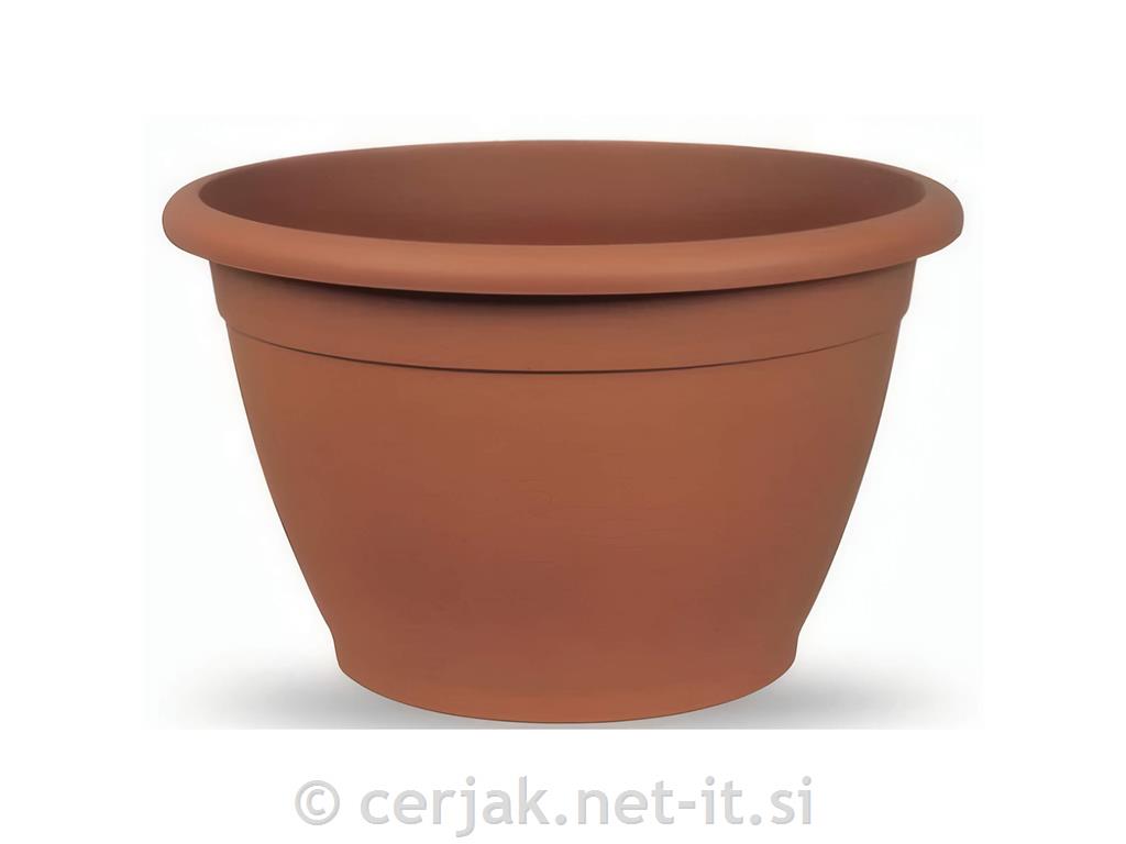 Lonec cvetlični NAXOS terakota fi 35