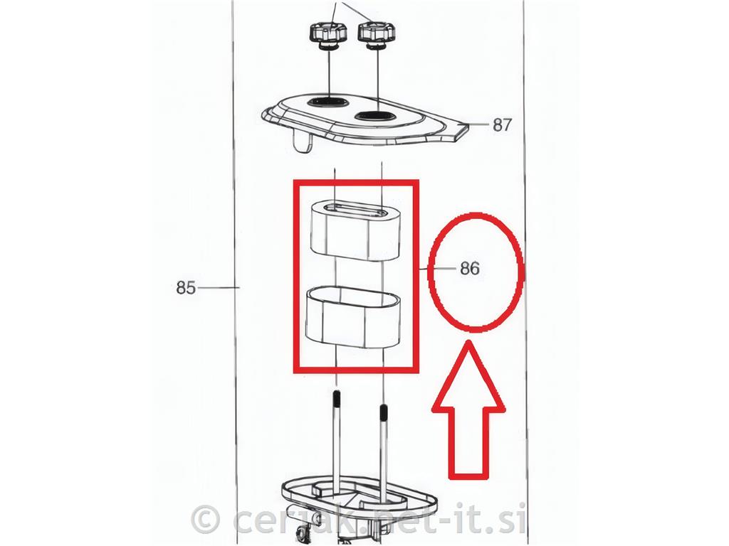 Zamenjalni zračni filter za motor AL-KO Loncin 700 V2