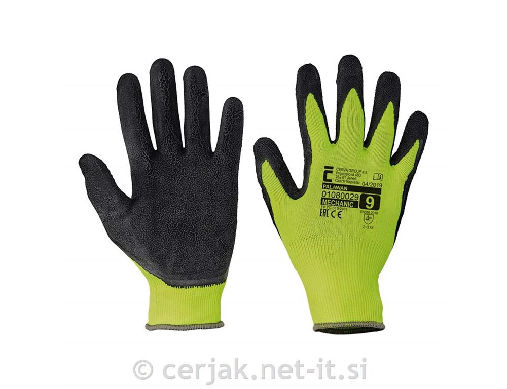 Delovne rokavice Palawan Blister rumene