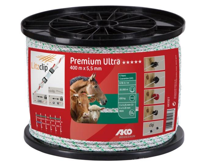 Vrv PremiumUltra 5,5 mm (650kg) 400m bela/zelena
