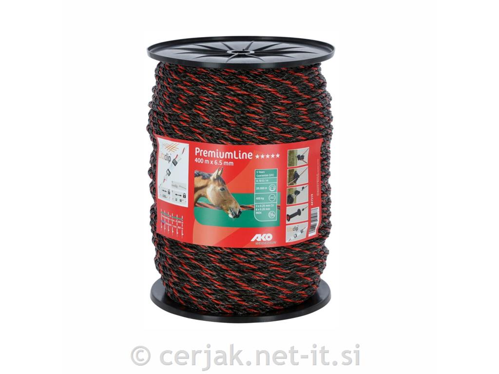 Vrv Premium 6,5mm (425kg) 400m oranž/rjav
