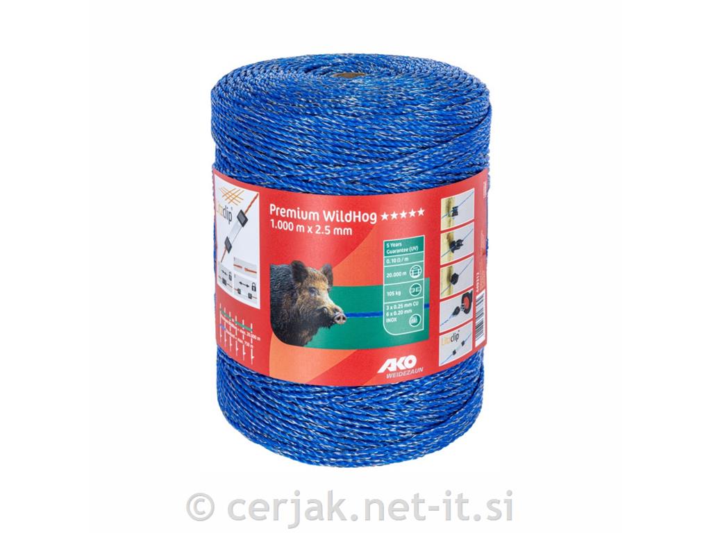 Žica Premium WildHog modra (105kg) - 1000m