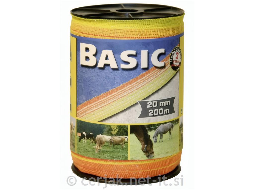 Trak 20 mm basic oranžen (90kg) - 200 m