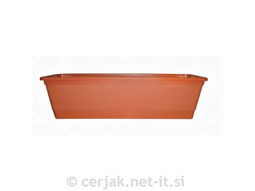 Cvetlično PVC korito XL 50 opečnato
