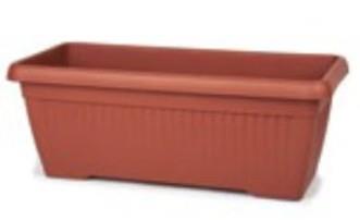 Cvetlično PVC korito Mediteran maxi 80 x 37,5 x30,5 terakota